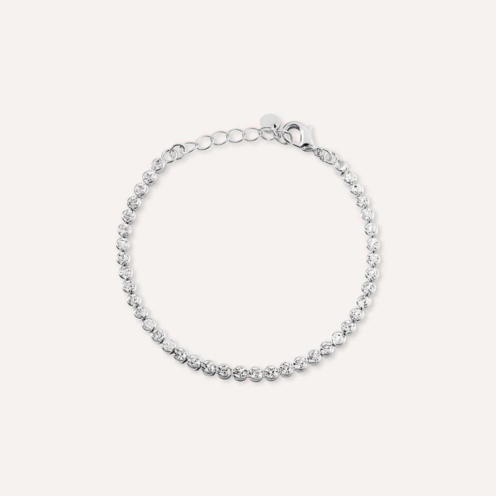 Bracciale Tennis Romantic Shine Metallo Cristallo