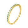 Anello Riviere Charlotte Oro Giallo Smeraldo