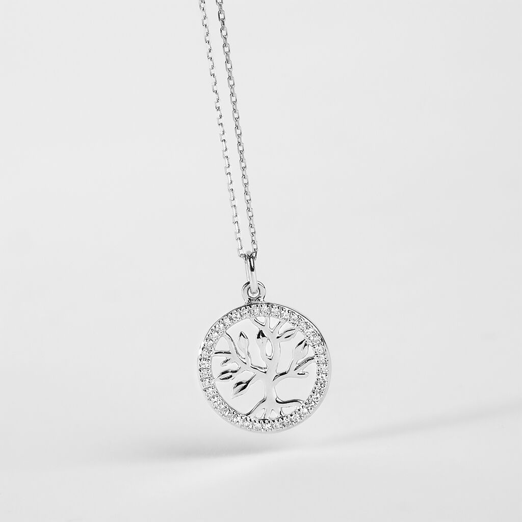 Collana Sophia Oro Bianco Diamante - Collane Donna | Stroili
