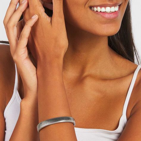 Bangle Lady Code Acciaio - Bracciali Rigidi Donna | Stroili