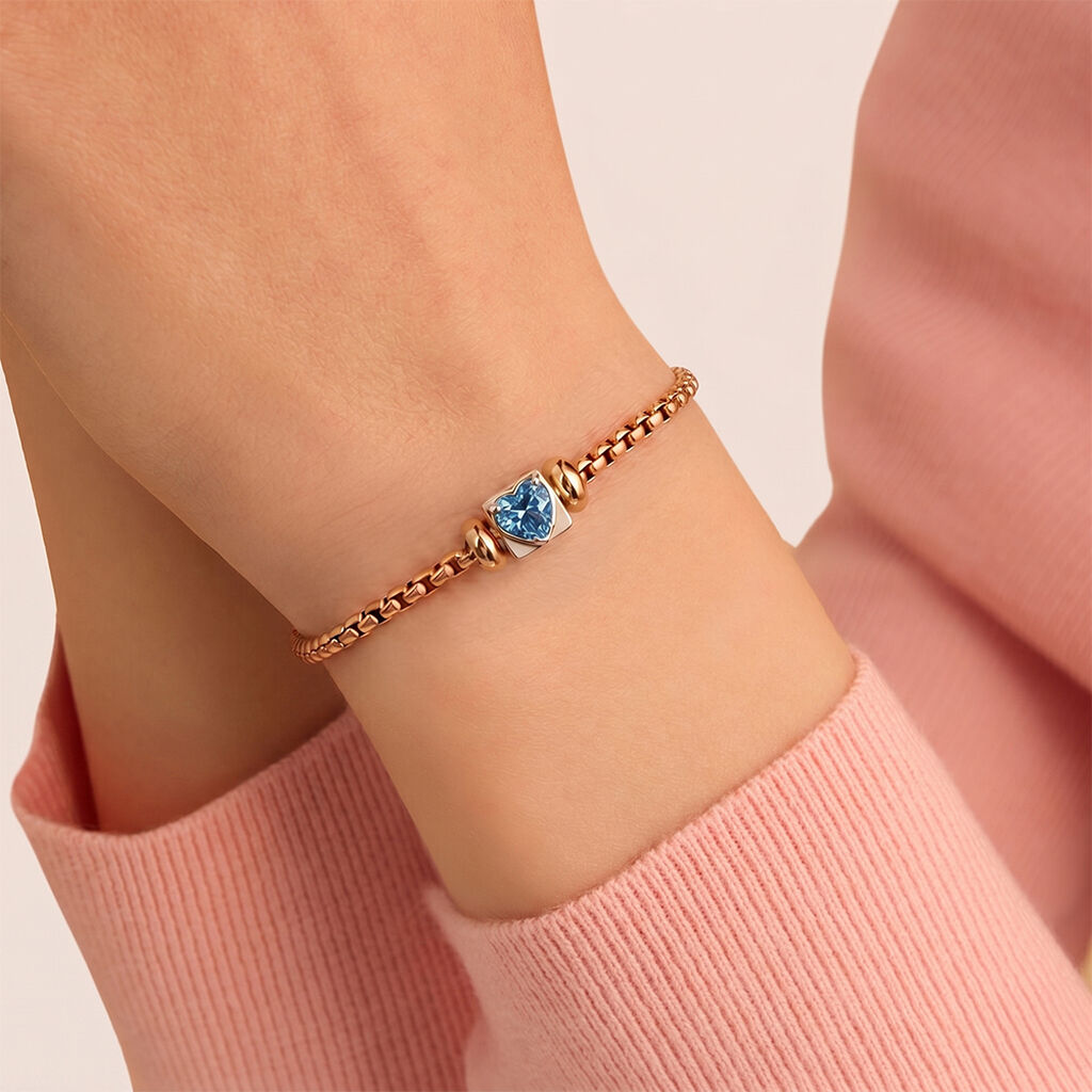 Bead Essential Code Acciaio Cubic Zirconia