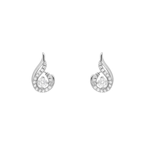 Orecchini Lobo Silver Elegance Argento Rodiato Cubic Zirconia - Orecchini a Lobo Donna | Stroili