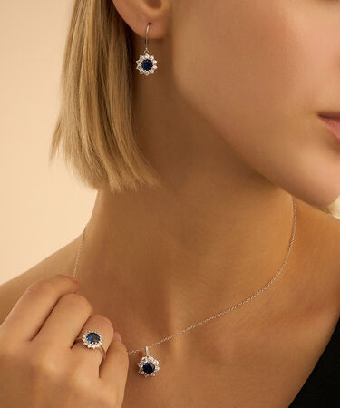 Orecchini Pendenti Silver Elegance Argento Rodiato Cubic Zirconia