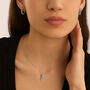 Orecchini A Cerchio Silver Rainbow Argento Rodiato Cubic Zirconia