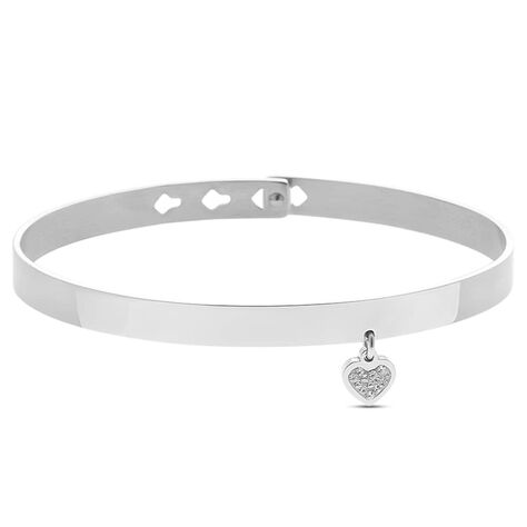 Bangle Lady Message Acciaio Cristallo - Bracciali Rigidi Donna | Stroili