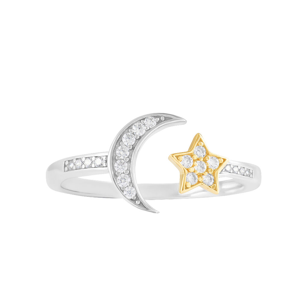Anello Contrarie Silver Moments Argento Bicolore Bianco / Rosa Cubic Zirconia - Anelli con Pietre Donna | Stroili
