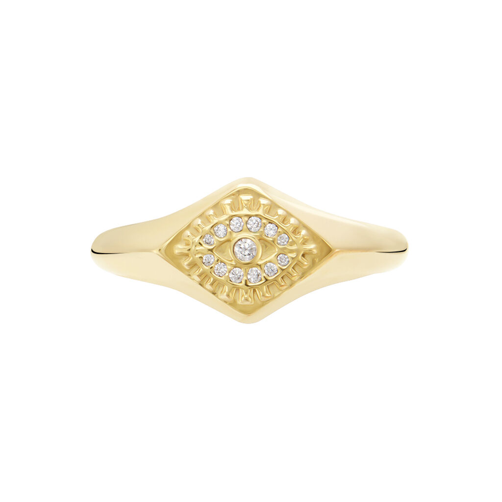 Anello Golden Dream Placcato Oro Giallo Cubic Zirconia - Anelli con Pietre Donna | Stroili