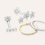 Piercing Orecchio Helix Bon Ton Oro Giallo Cubic Zirconia