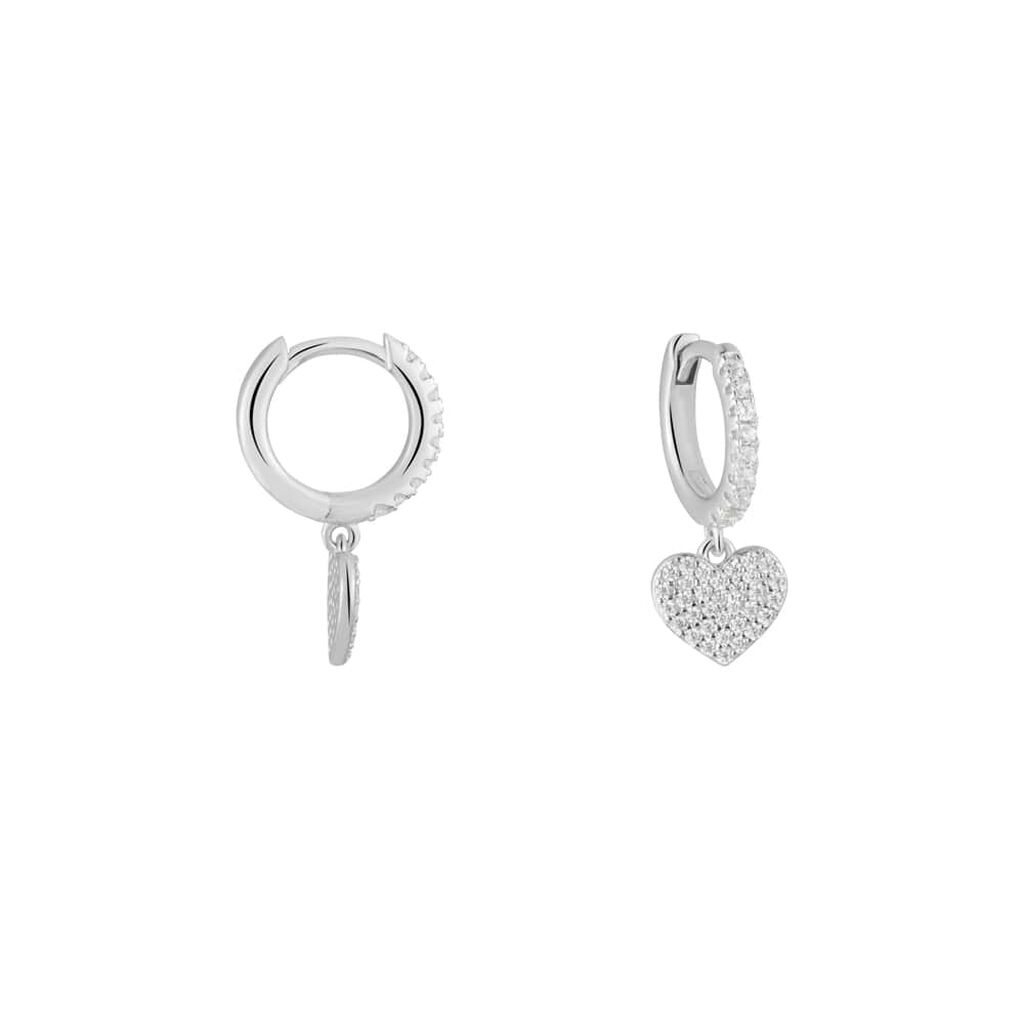 Orecchini A Cerchio Silver Moments Argento Rodiato Cubic Zirconia - Orecchini a Cerchio Donna | Stroili