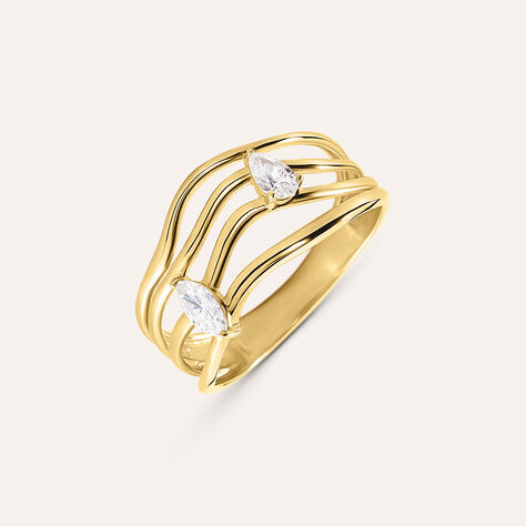 Anello Fascia Diamade Glam Oro Giallo Diamante Lab-Grown - Anelli con Pietre Donna | Stroili
