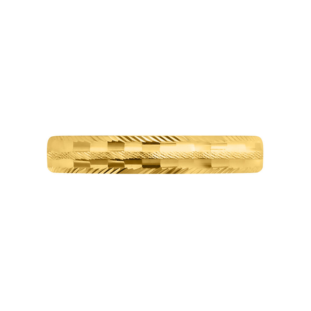 Fede Classica Diamantata 3 mm Oro Giallo