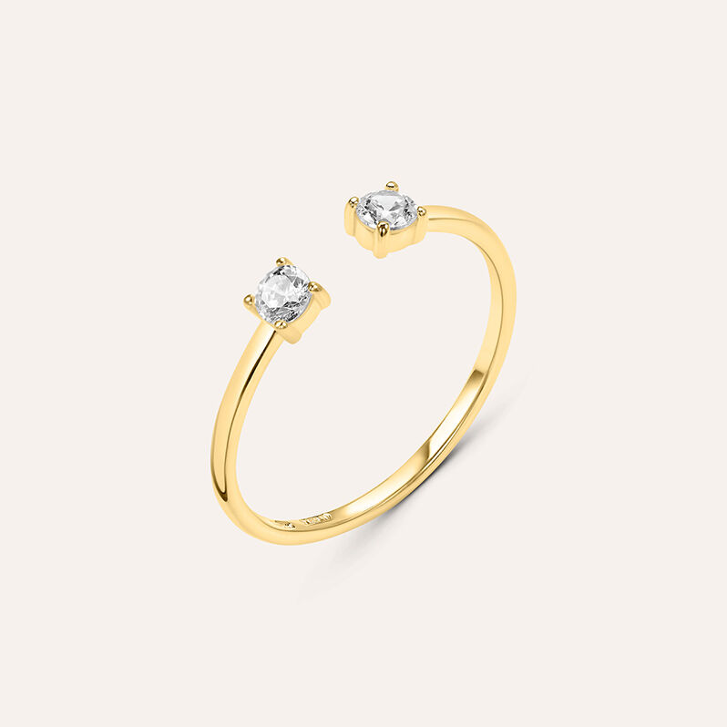 Anello Fantasia Claire Oro Giallo Cubic Zirconia - Anelli con Pietre Donna | Stroili