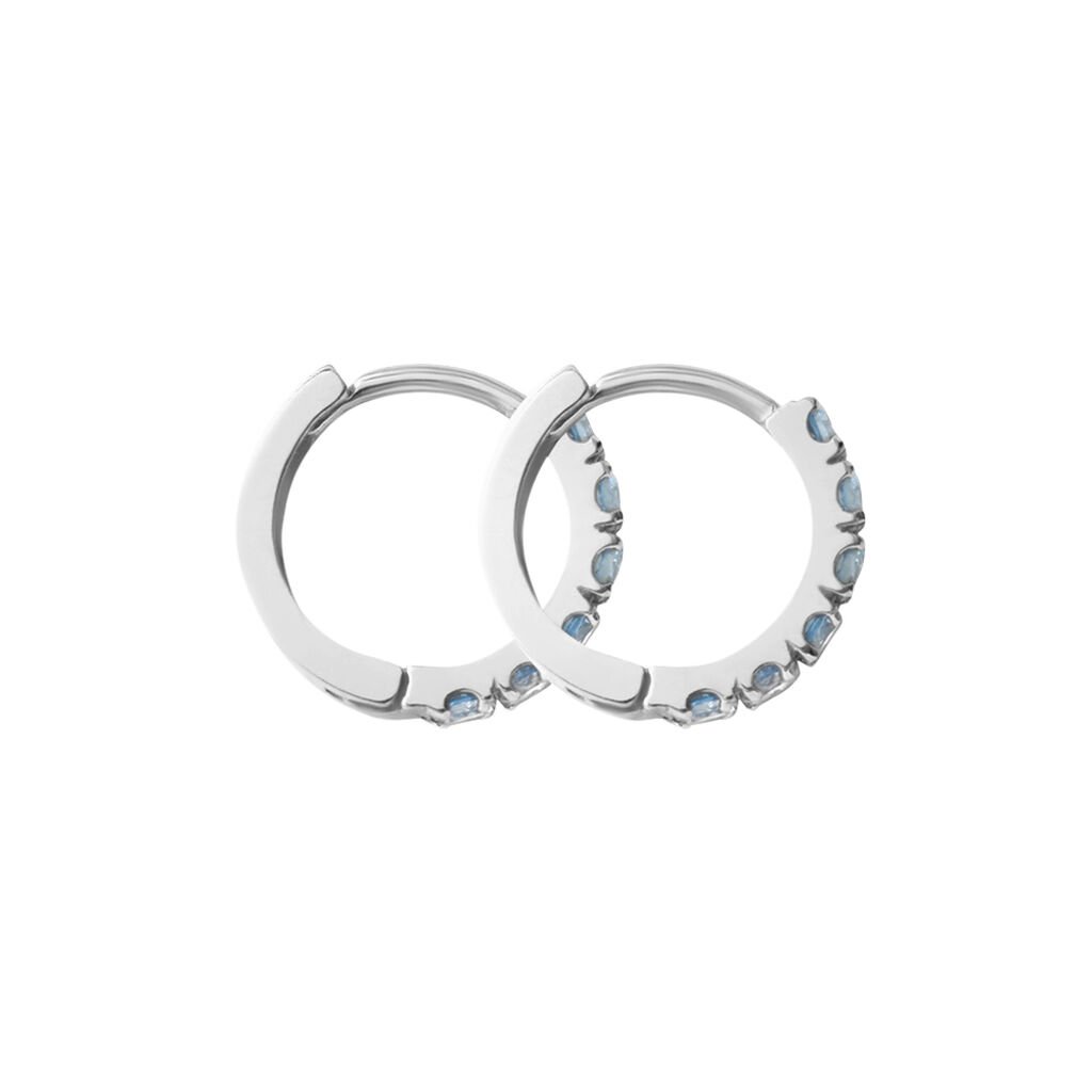 Orecchini A Cerchio Toujours Oro Bianco Cubic Zirconia - Orecchini a Cerchio Donna | Stroili