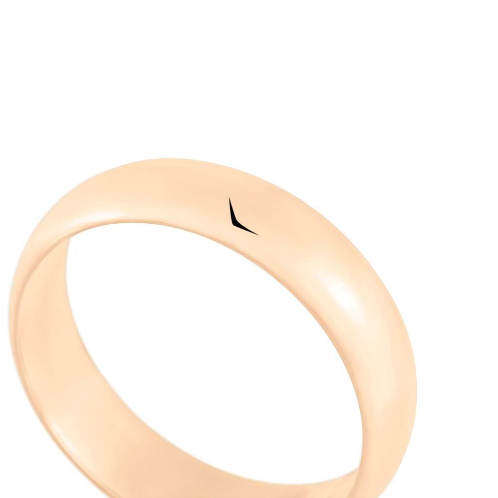 Fede Mantovana Leggera 6 mm Oro Rosa - Anelli con Incisione Unisex | Stroili