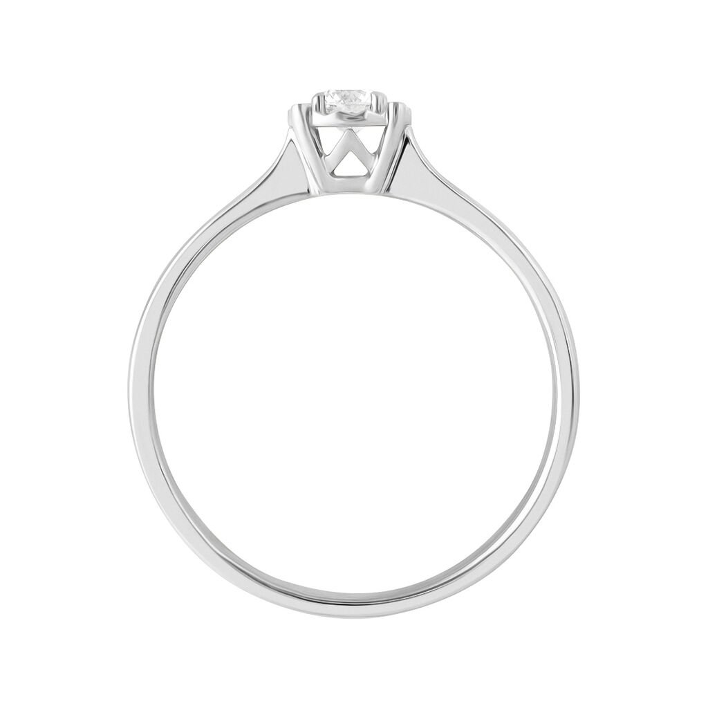 Anello Solitario Valentino Diamotion Oro Bianco Diamante - Anelli con Pietre Donna | Stroili