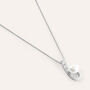 Collana Silver Pearls Argento Rodiato Perla sintentica Cubic Zirconia