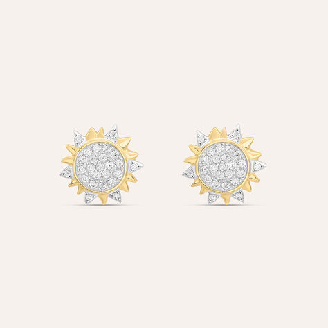 Orecchini Lobo Claire Oro Giallo Cubic Zirconia - Orecchini a Lobo Donna | Stroili