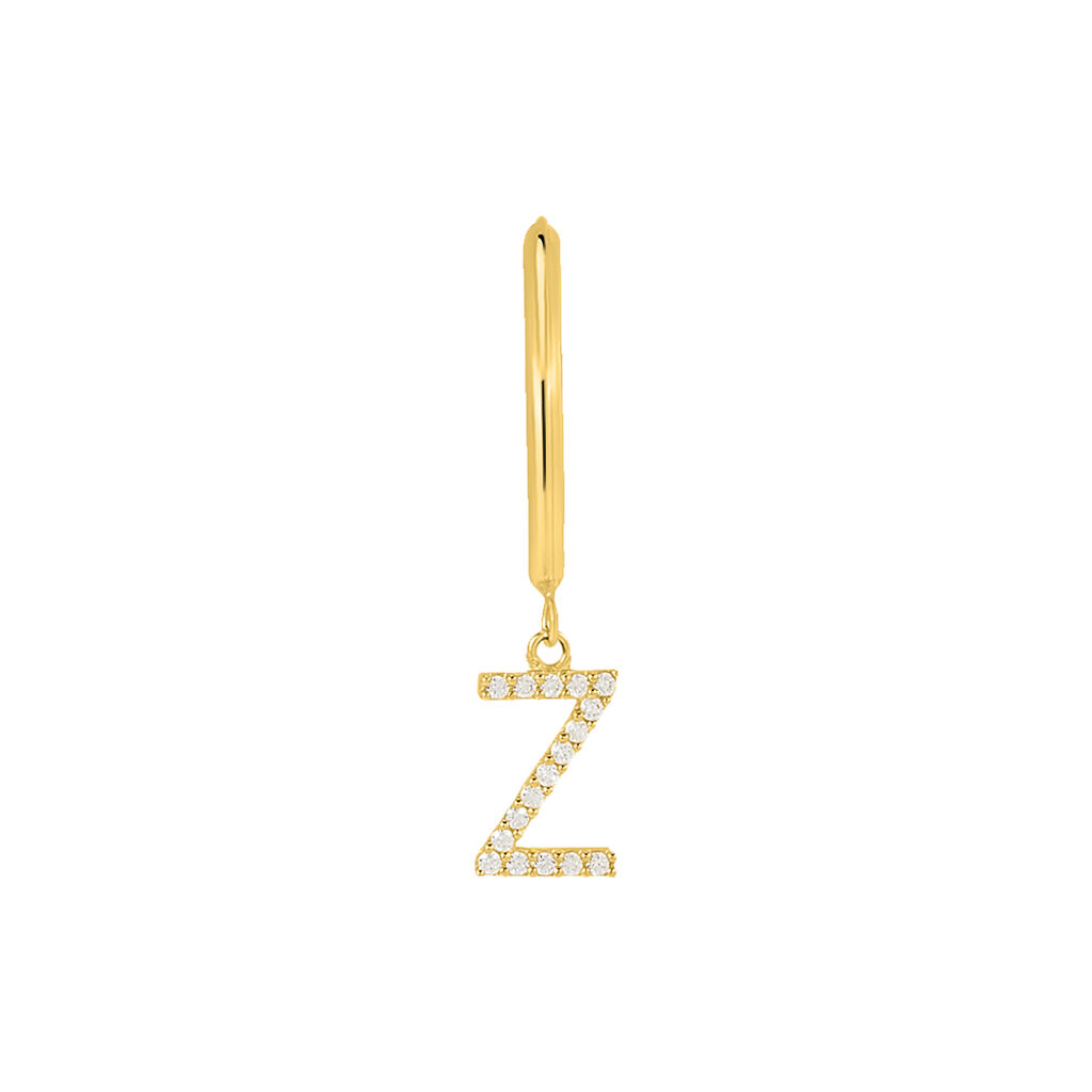 Mono Orecchino A Cerchio Toujours Oro Giallo Cubic Zirconia - Mono Orecchino Donna | Stroili