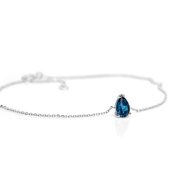 Bracciale Punto Luce Am&eacute;lie Oro Bianco Topazio
