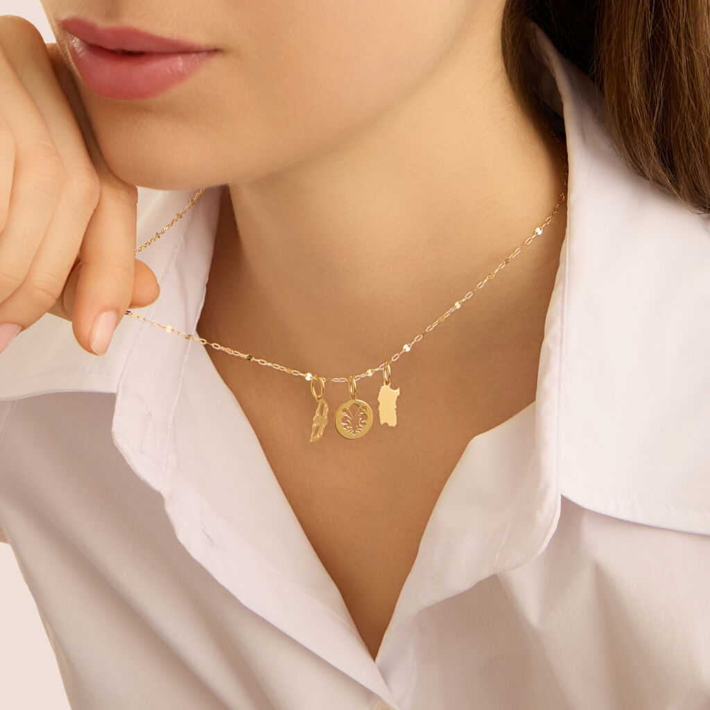 Pendente Poème Oro Giallo