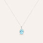Collana Amélie Oro Bianco Topazio Cubic Zirconia