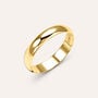 Fede Mantovana Leggera 4 mm Oro Giallo