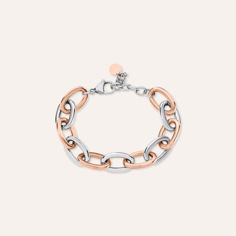 Bracciale Lady Code Acciaio Bicolore Bianco / Rosa - Bracciali Donna | Stroili