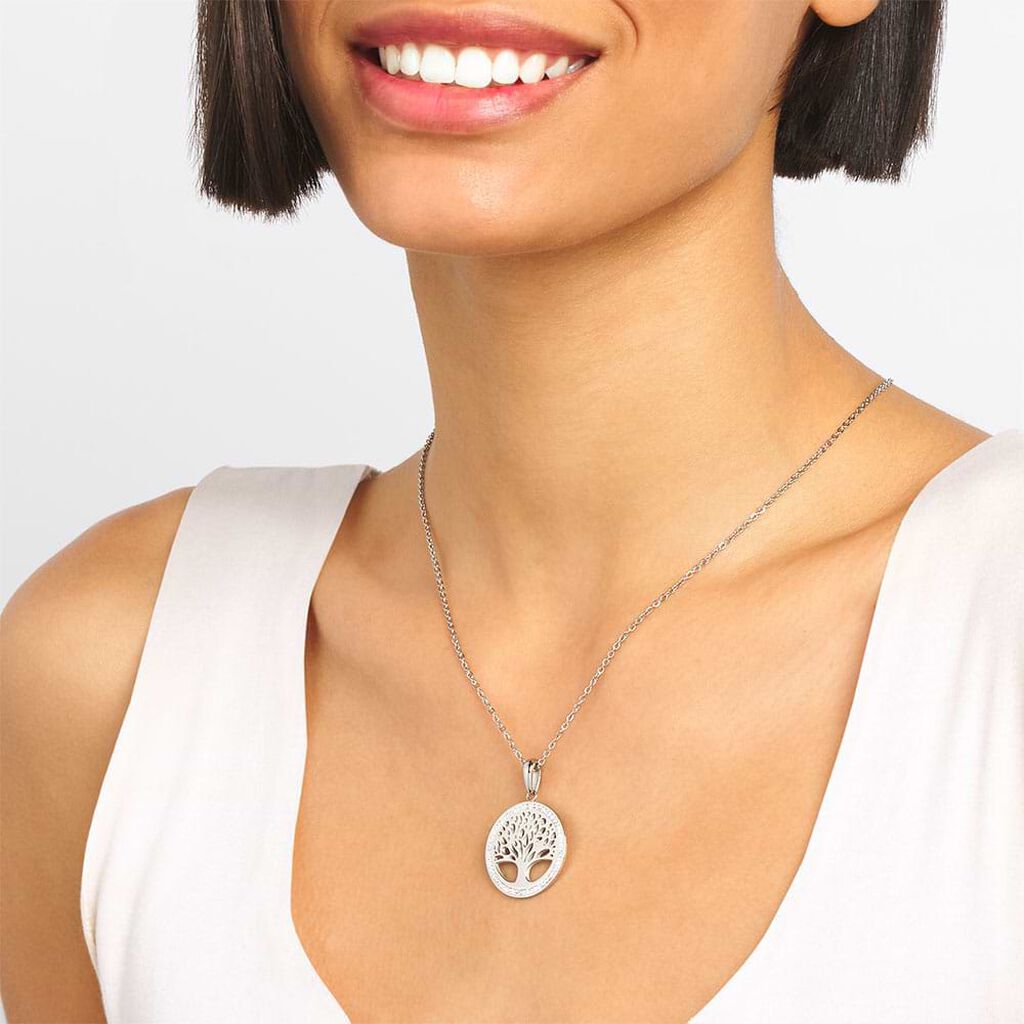 Collana Lady Shine Acciaio Cristallo - Collane Donna | Stroili