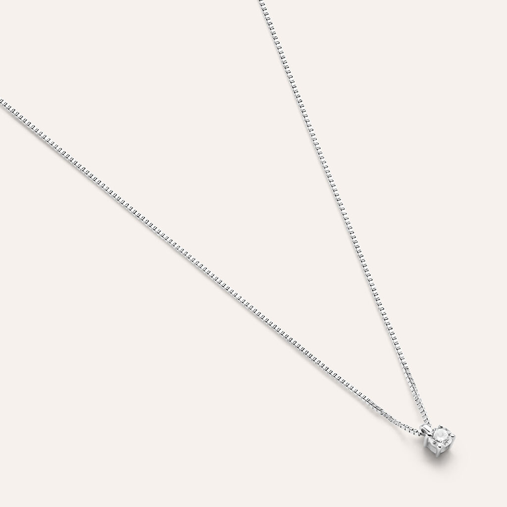 Collana Punto Luce Firmamenti Oro Bianco Diamante