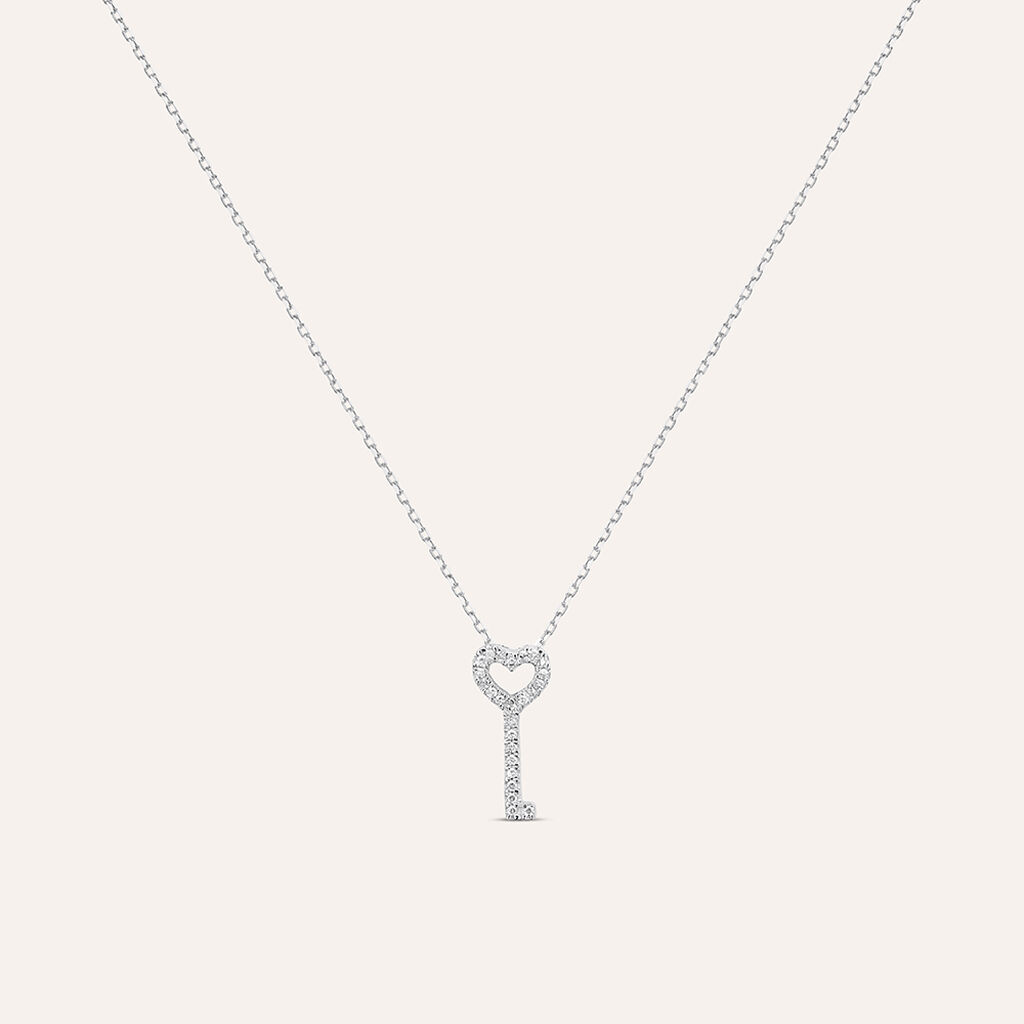 Collana Sophia Oro Bianco Diamante - Collane Donna | Stroili