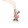 Collana Mickey Mouse & Friends Acciaio Rosa Cristallo