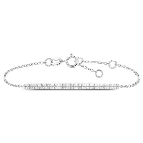 Bracciale Claire Oro Bianco Cubic Zirconia - Bracciali Amicizia Donna | Stroili