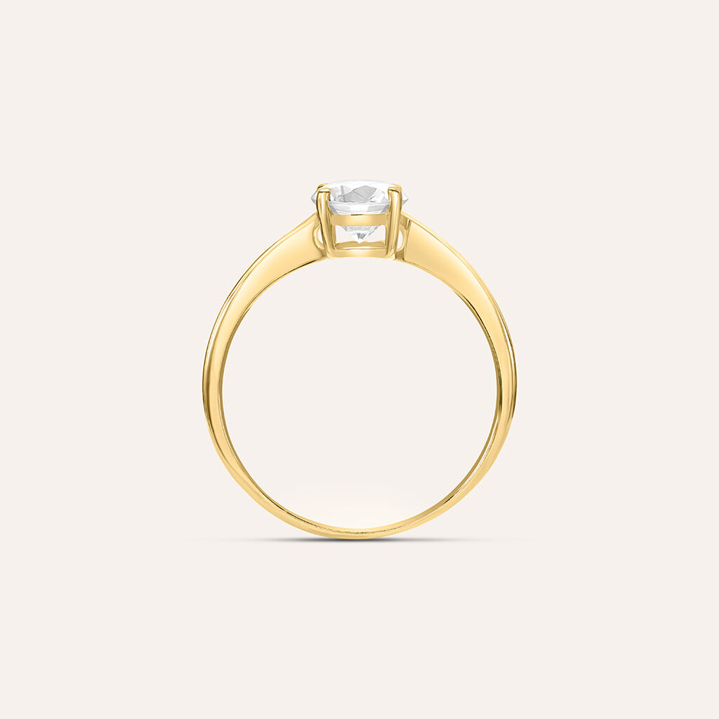 Anello Solitario Claire Oro Giallo Cubic Zirconia - Anelli con Pietre Donna | Stroili