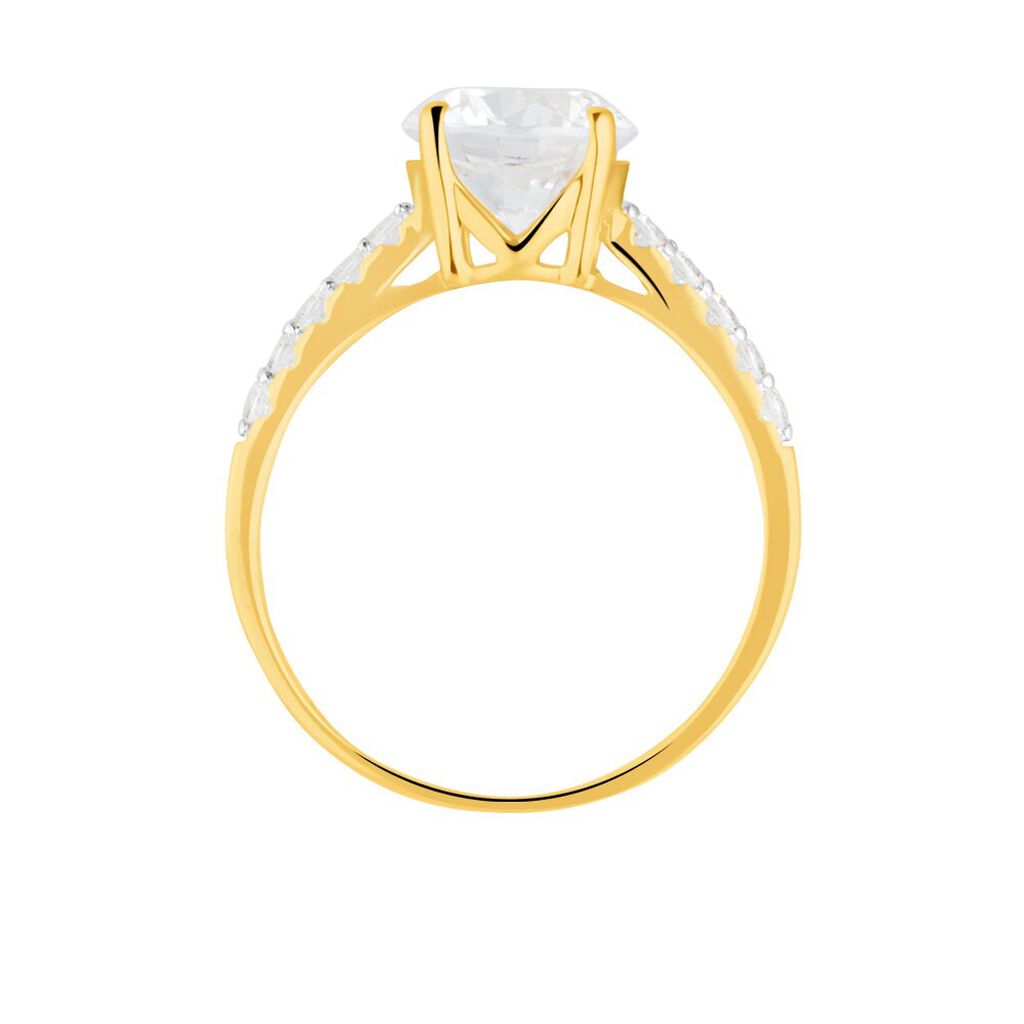 Anello Solitario Claire Oro Giallo Cubic Zirconia - Anelli con Pietre Donna | Stroili