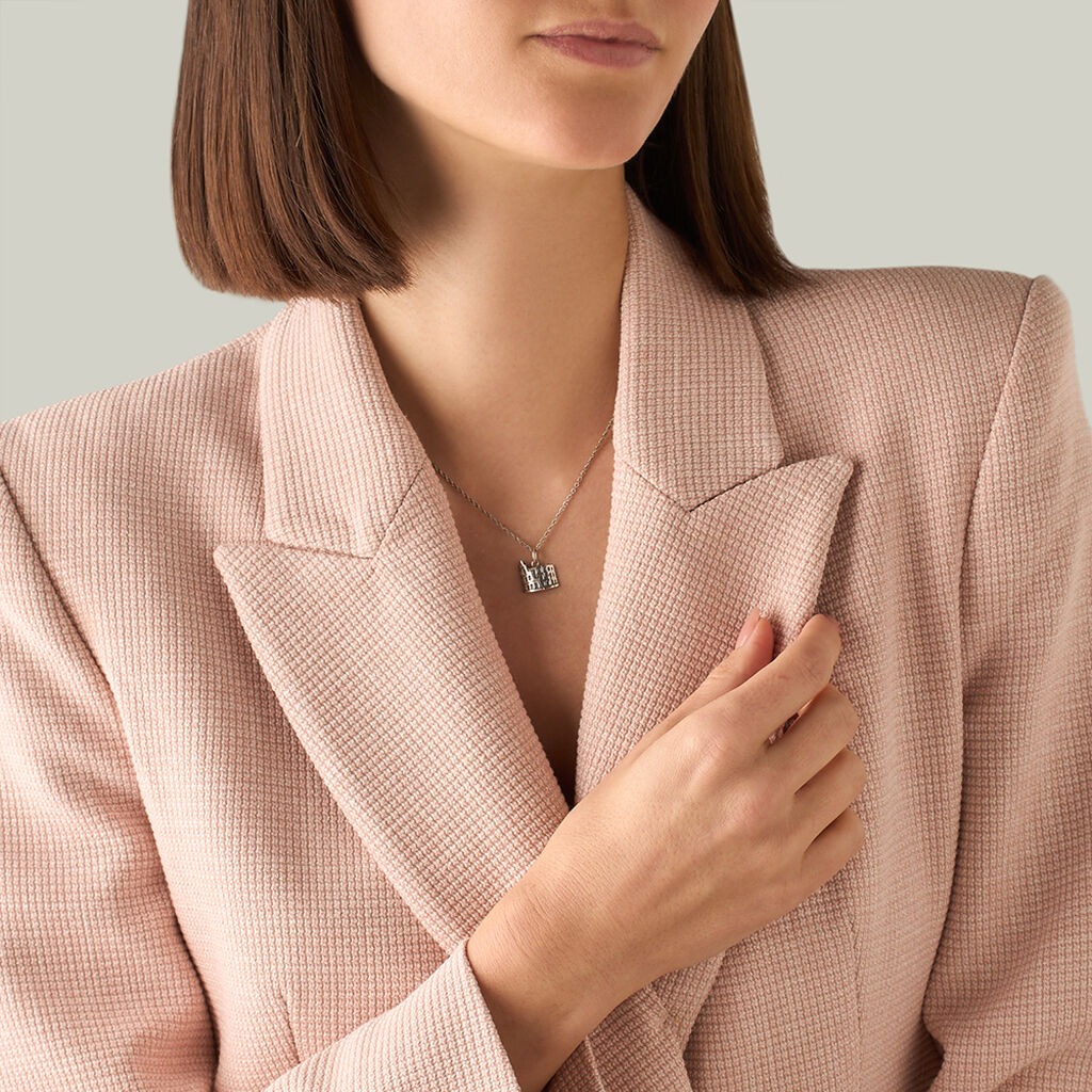 Pendente Saluti&Baci Colosseo Love Beats Argento Rodiato - Ciondoli Donna | Stroili