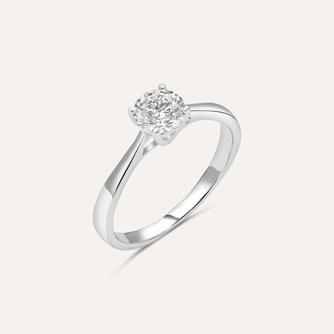 Anello Solitario Diamade Oro Bianco Diamante Lab-Grown - Anelli con Pietre Donna | Stroili