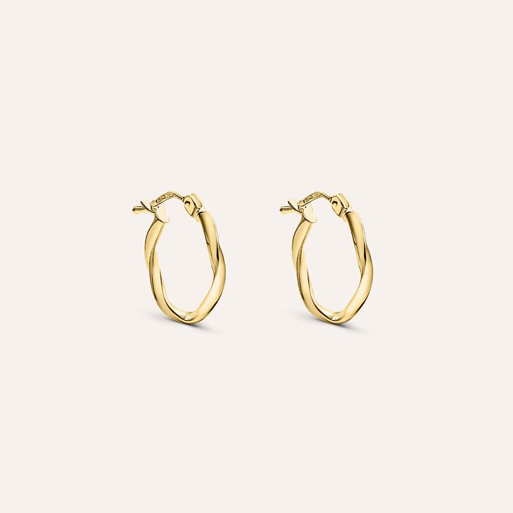 Orecchini A Cerchio Gold Essence Oro Giallo