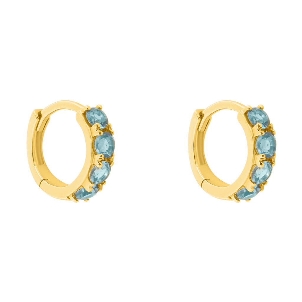 Orecchini A Cerchio Amélie Oro Giallo Topazio