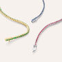 Bracciale Tennis Charlotte Oro Bianco Zaffiro