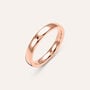 Fede Comoda Leggera Squadrata 3 mm Oro Rosa