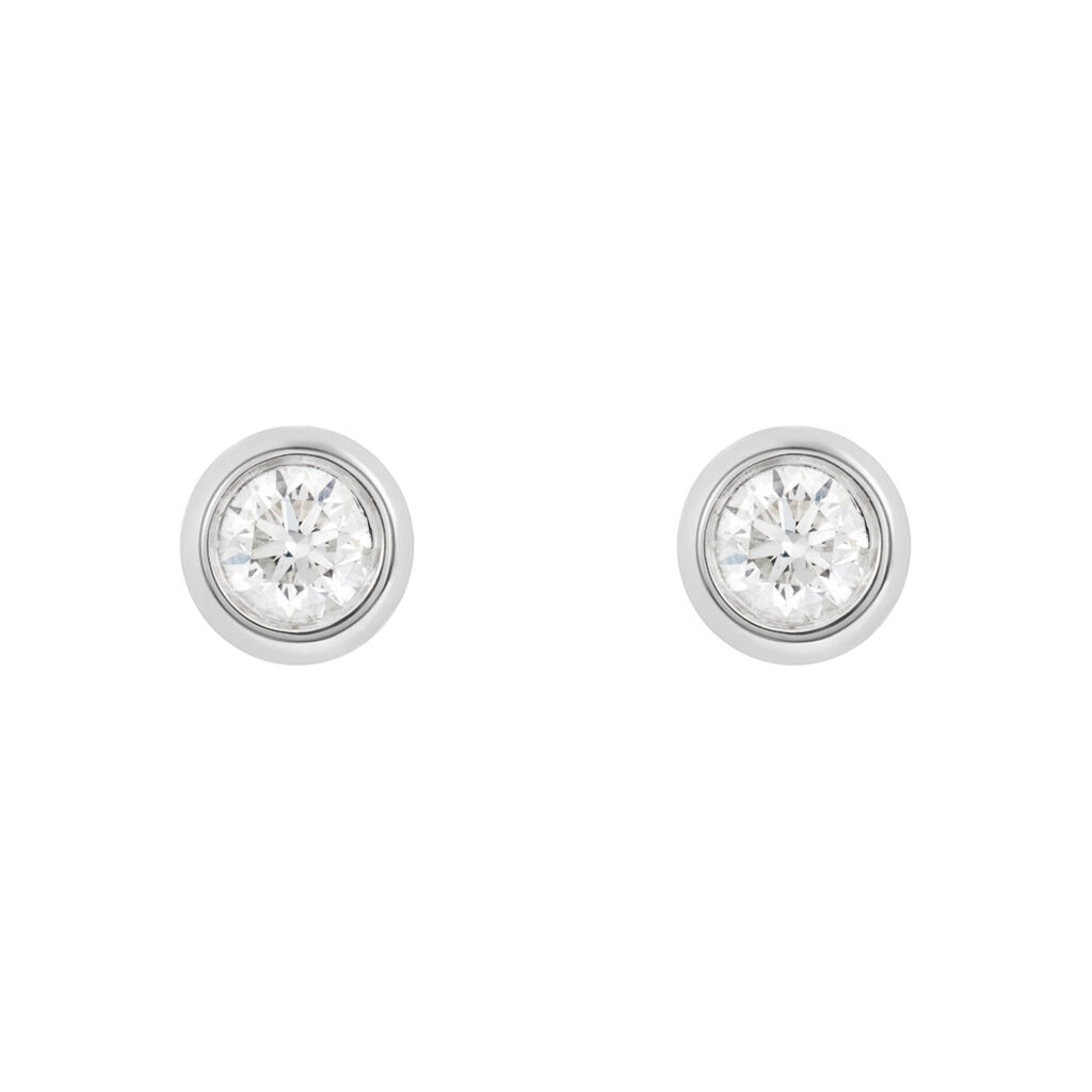 Orecchini Lobo Punto Luce Grace Oro Bianco Diamante - Orecchini a Lobo Donna | Stroili