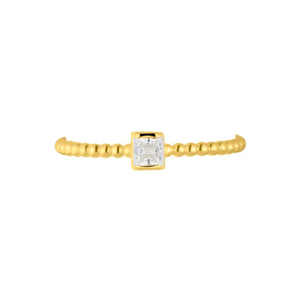 Anello Solitario Claire Oro Giallo Cubic Zirconia - Anelli con Pietre Donna | Stroili