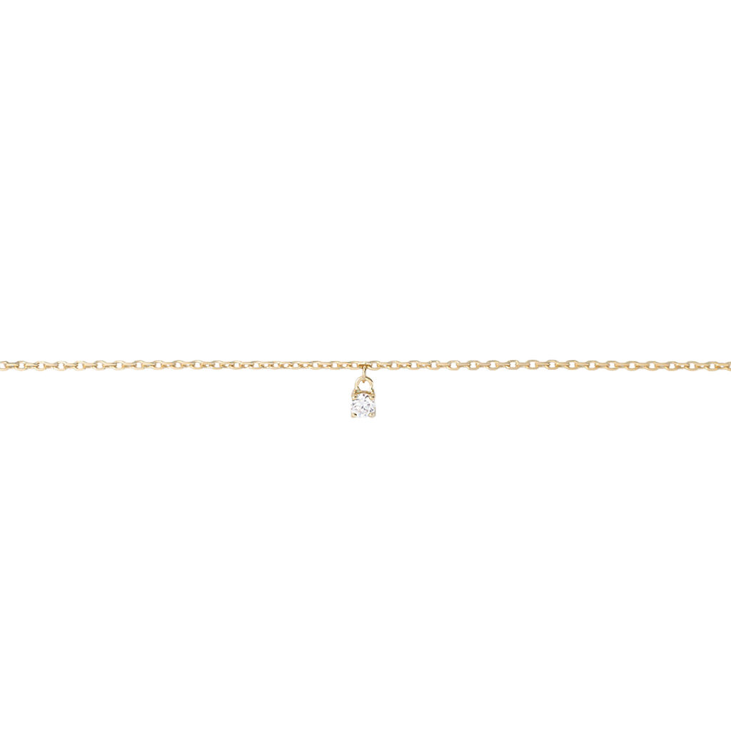 Cavigliera Punto Luce Golden Dream Placcato Oro Giallo Cubic Zirconia - Cavigliere Donna | Stroili