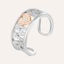 Anello Fantasia Silver Moments Argento Bicolore Bianco / Rosa Cubic Zirconia