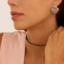 Choker Magnetico Cordino Nero e Acciaio