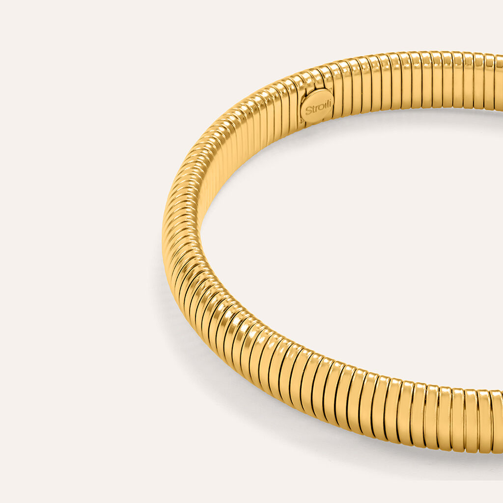Bracciale Tubogas Lady Code Acciaio Dorato - Bracciali Donna | Stroili