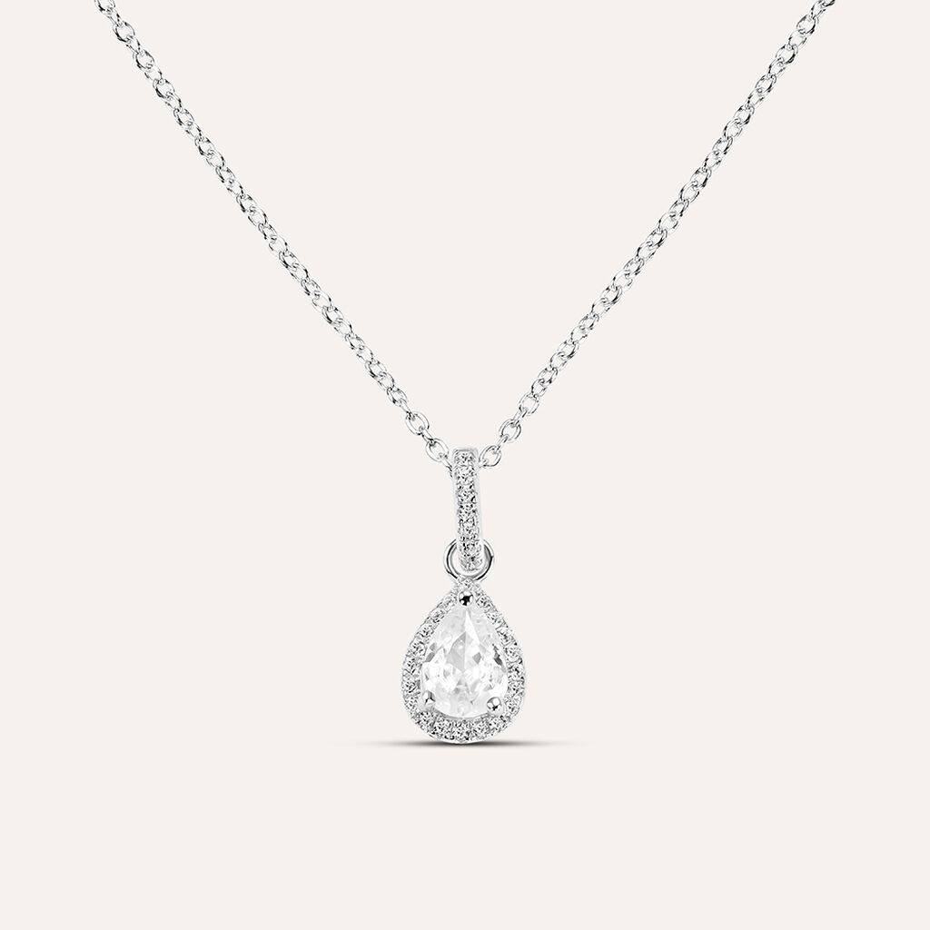 Collana Punto Luce Silver Elegance Argento Rodiato Cubic Zirconia