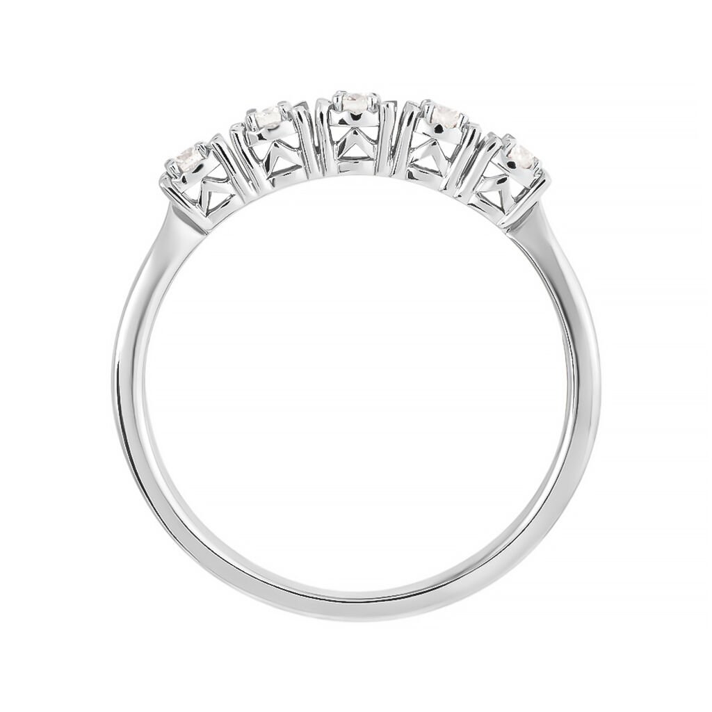 Anello Riviere Diamotion Oro Bianco Diamante - Anelli Riviere Donna | Stroili