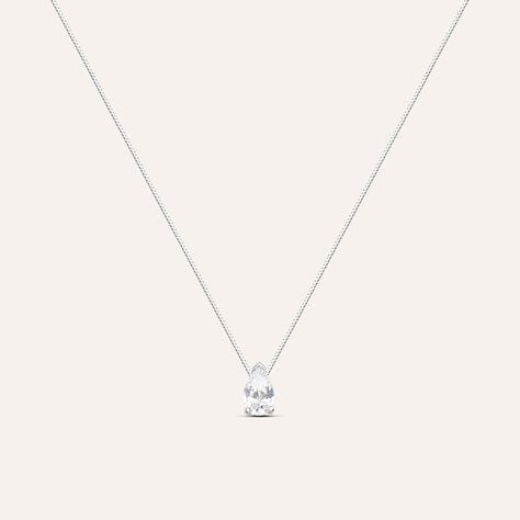 Collana Punto Luce Claire Oro Bianco Cubic Zirconia - Collane Punto Luce Donna | Stroili