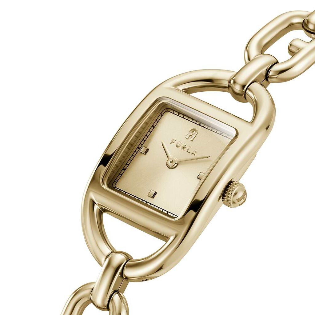 Orologio Al Quarzo Furla Chain Square Logo Ww00026008l2 - Orologi solo Tempo Donna | Stroili